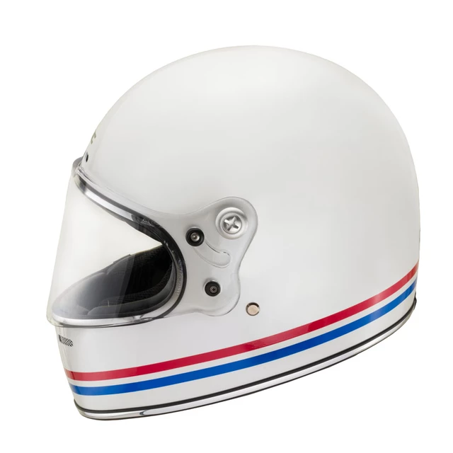 Kask motocyklowy integralny W-TEC Cruder Delacro - niebiesko-biało-czerwony
