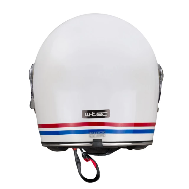 Kask motocyklowy integralny W-TEC Cruder Delacro - niebiesko-biało-czerwony