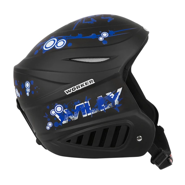 Kask narciarski WORKER Willy - Srebrny - Czarny