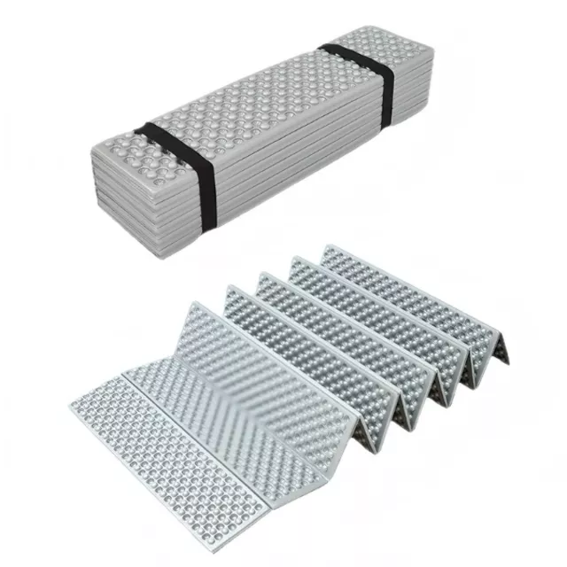 Składana mata kempingowa karimata turystyczna inSPORTline Alufolda ∙ folia aluminiowa ∙ R-value 2.1 ∙ 370 g ∙ kompaktowa