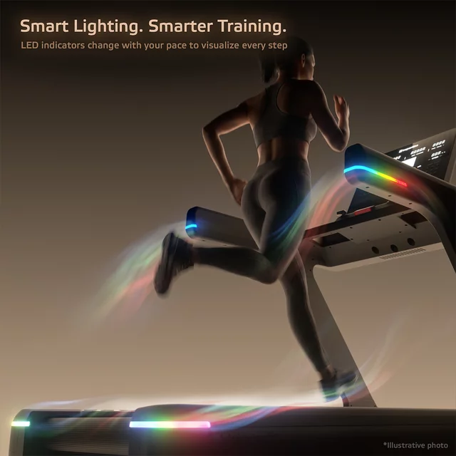 Profesjonalna bieżnia elektryczna inSPORTline Velocer Run LED · Moc 6 KM · 25 km/h