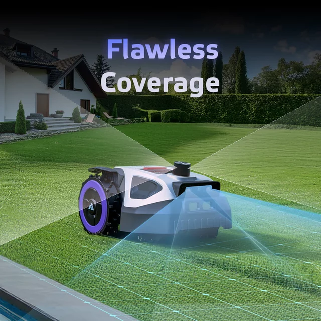 Robot koszący Anthbot M5 LiDAR (500 m²) ∙ nawigacja lidar ∙ aplikacja mobilna ∙ automatyczne mapowanie