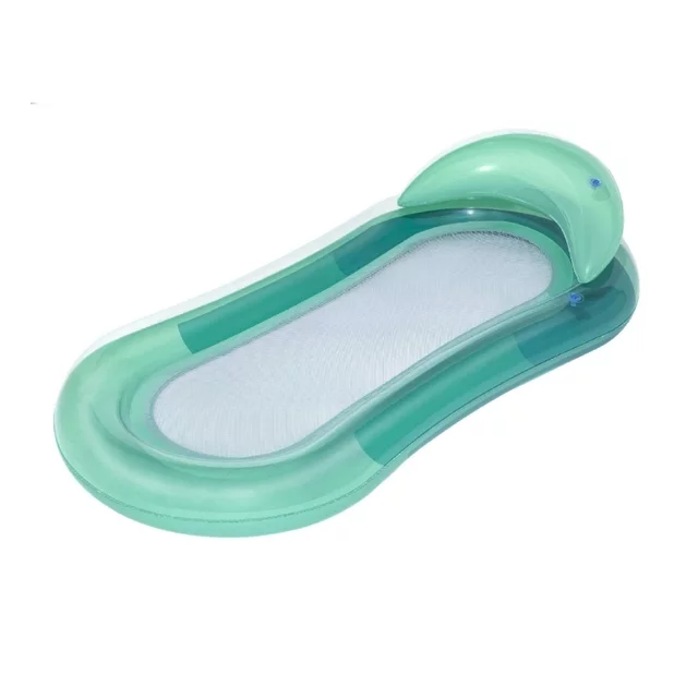 Dmuchany leżak wodny Bestway Aqua Lounge 160 x 84 cm ∙ nośność 90 kg ∙ dno z siatki ∙ wygodne oparcie pleców - Zielony - Zielony
