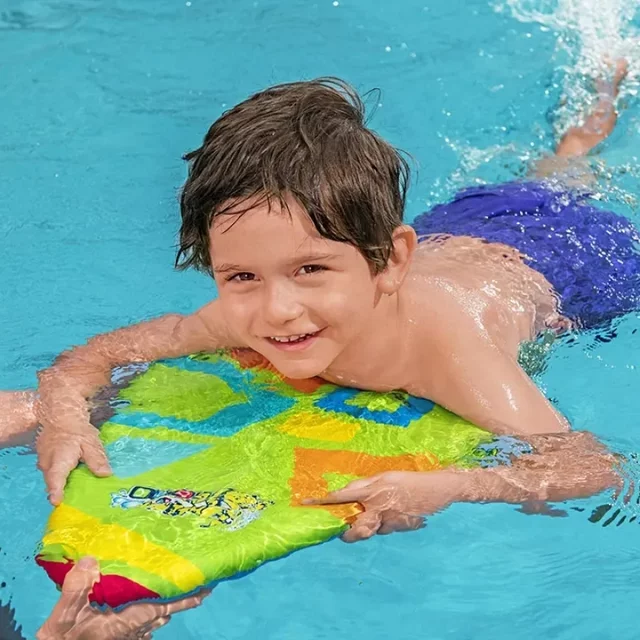 Deska do pływania dla dzieci Bestway Aquastar Swim Safe ∙ ergonomiczny kształt ∙ wspiera naukę pływania ∙ solidna konstrukcja - Różowy