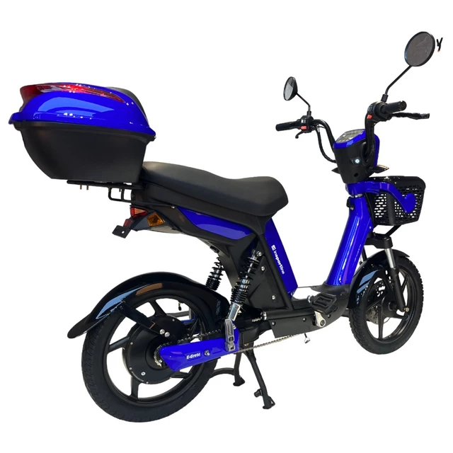 Skuter elektryczny z pedałami motorower inSPORTline E-Greta 12Ah - Niebieski