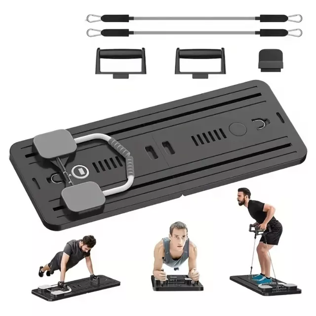 Deska do pilatesu inSPORTline Trancer Basic, antypoślizgowy, składana konstrukcja, wyjmowany wyświetlacz, podstawka na telefon
