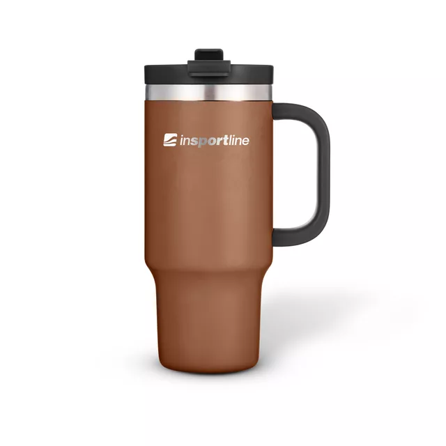 Kubek termiczny inSPORTline Natticino ∙ do uchwytów samochodowych ∙ podwójna zakrętka ∙ stal nierdzewna ∙ bez BPA ∙ do zmywarki - Niebieski - kawa