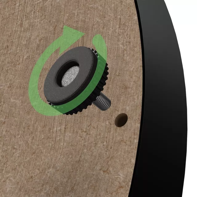 Tarcza sizalowa do darta Bull's Advantage Black Edition ∙ profesjonalna ∙ afrykański sizal ∙ ultracienkie ożebrowanie