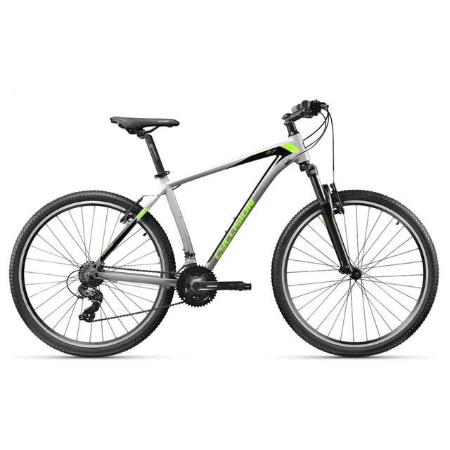 Rower górski Cyclision Corph 8 MK-II 29" ∙ aluminiowa rama ∙ amortyzator sr suntour ∙ napęd shimano 21 biegów ∙ hamulce v-brake - Thunder Gold - Kwasowy szary