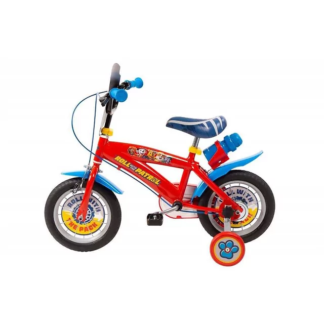 Rower dziecięcy Toimsa Paw Patrol Boy 14" ∙ Psi Patrol ∙ kółka boczne ∙ nośność 50 kg ∙ bidon z uchwytem ∙ błotniki ∙ osłona łańcucha