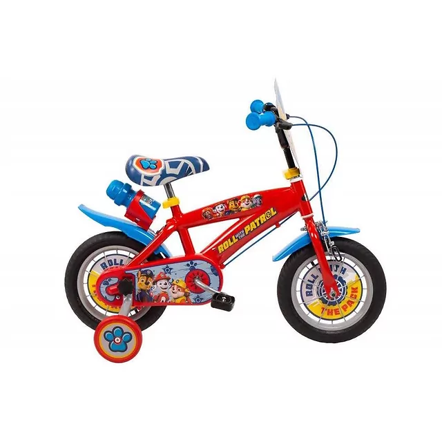 Rower dziecięcy Toimsa Paw Patrol Boy 14" ∙ Psi Patrol ∙ kółka boczne ∙ nośność 50 kg ∙ bidon z uchwytem ∙ błotniki ∙ osłona łańcucha