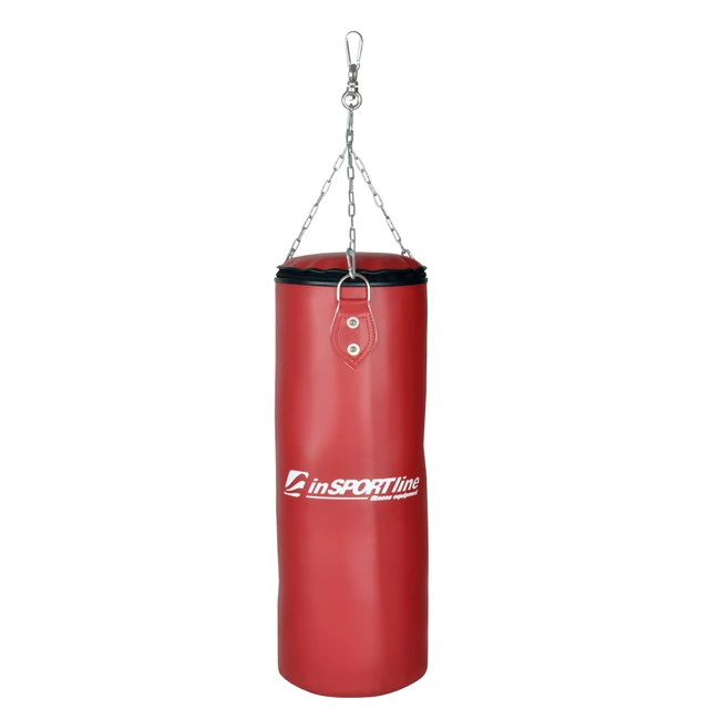 Worek bokserski dziecięcy inSPORTline 26x65cm / 15 kg - Czerwony - Czerwony