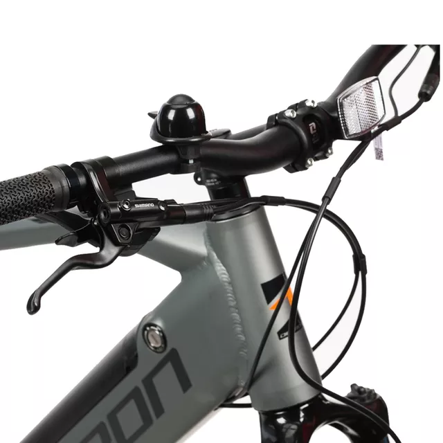 Górski rower elektryczny z amortyzacją Devron Vulcan 29" - model 2025 - Szary