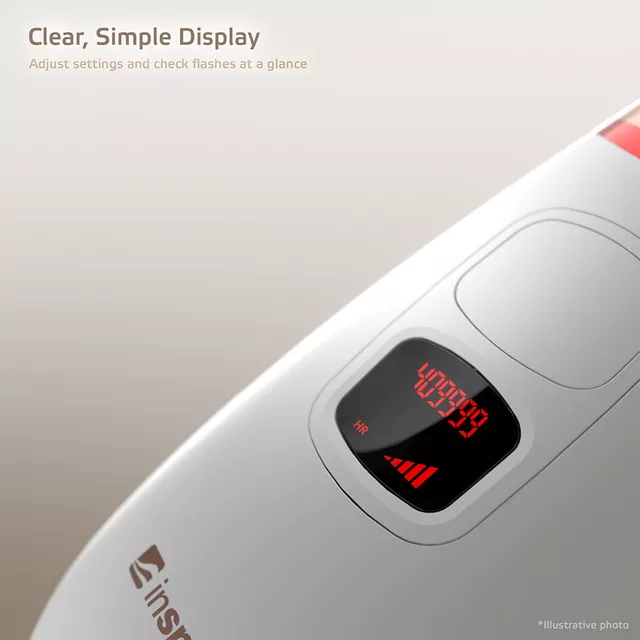 Depilator laserowy IPL inSPORTline Eriva ∙ 5 poziomów ∙ 400 000 błysków ∙ długość fali 510–1100 nm ∙ okulary + tryb automatyczny