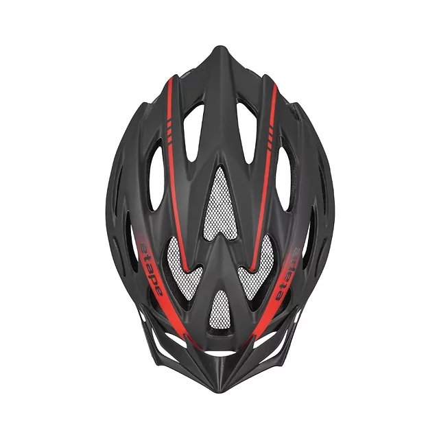 Kask rowerowy Etape Twister ∙ 25 otworów wentylacyjnych ∙ siatka na owady ∙ odpinany daszek ∙ elementy odblaskowe - czarno/biały mat