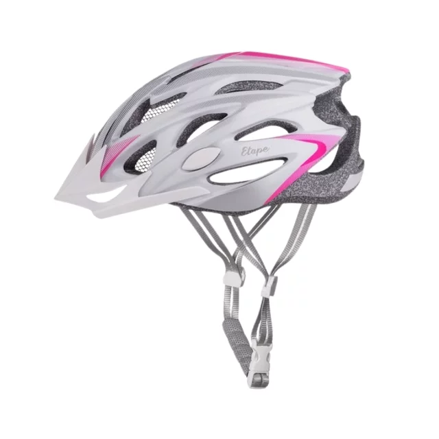 Kask rowerowy Etape Venus ∙ siatka przeciw owadom ∙ odpinany daszek ∙ 25 otworów wentylacyjnych ∙ elementy odblaskowe - czarny/miętowy mat - biały/różowy mat