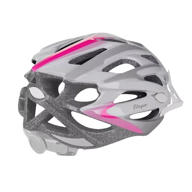 Kask rowerowy Etape Venus ∙ siatka przeciw owadom ∙ odpinany daszek ∙ 25 otworów wentylacyjnych ∙ elementy odblaskowe - czarny/miętowy mat