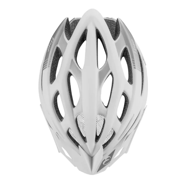 Kask rowerowy Etape Vesper ∙ technologia in-mold ∙ waga 350 g ∙ 23 otwory wentylacyjne ∙ siatka przeciw owadom - biały/szary mat