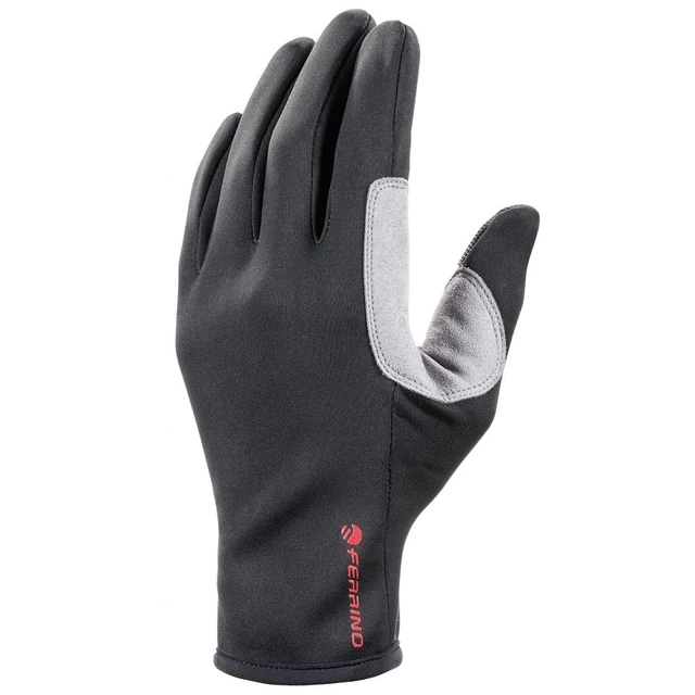 Rękawice soft-shell FERRINO Highlab Meta wiatroodporne - Czarny - Czarny