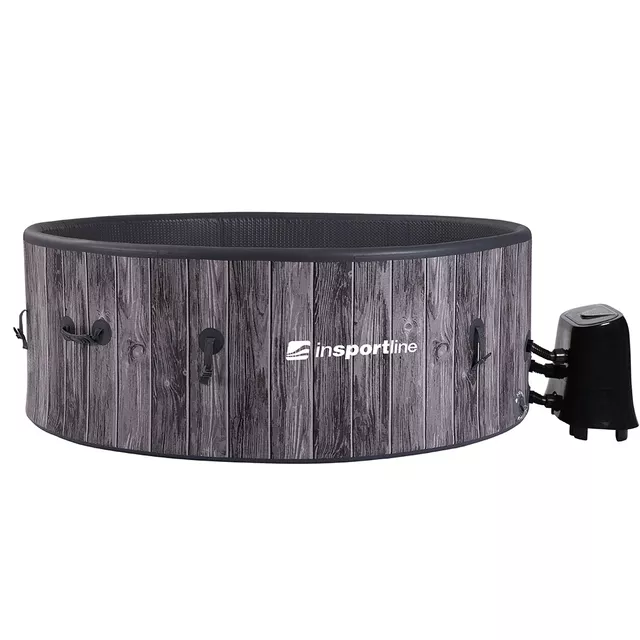 Jacuzzi ogrodowe z hydromasażem basen inSPORTline Novaqis 180x180x65 cm
