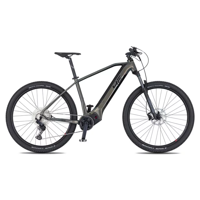 Górski rower elektryczny 4EVER Exstream PRO 820Wh 29" - model 2025 - wąż zielony/hologram - szary diament/srebrny