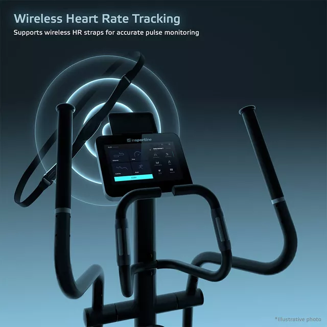 Orbitrek przednionapędowy inSPORTline ZenStride 600 ∙ magnetyczny ∙ 32 poziomy oporu ∙ regulowane nachylenie ∙ Kinomap/Zwift ∙ ekran TFT 10,1"