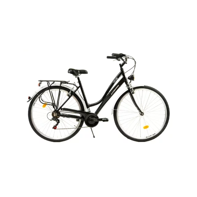 Rower miejski typu damka DHS City 28001 28" - model 2025 - Czarny - Czarny