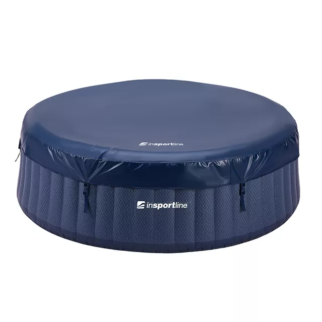 Duże jacuzzi ogrodowe z hydromasażem inSPORTline Yanna 208x208x65 cm