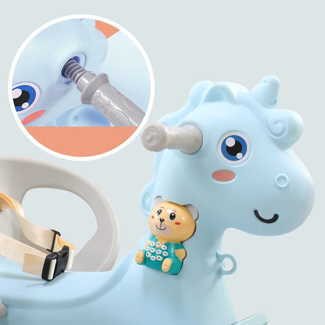 Konik na biegunach 4w1 inSPORTline Tumbelino - OUTLET - Różowy