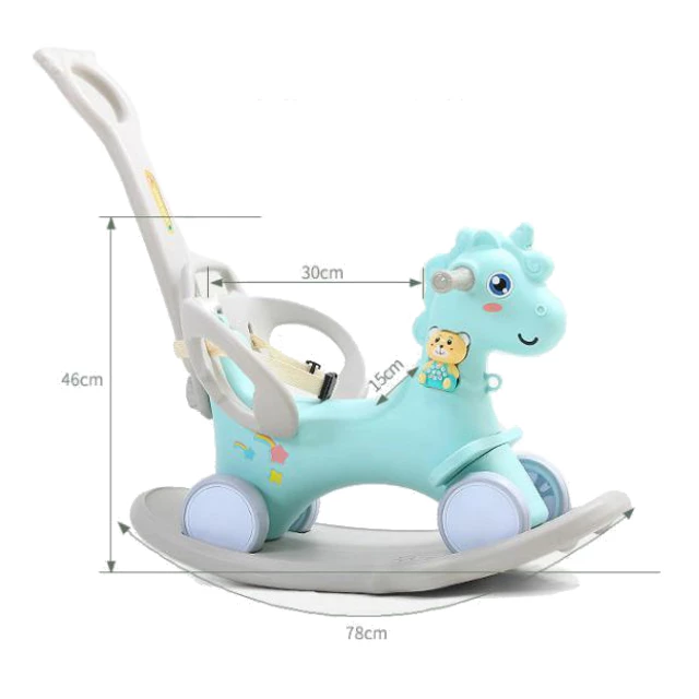 Konik na biegunach 4w1 inSPORTline Tumbelino - OUTLET - Różowy