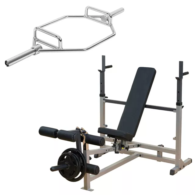 Zestaw: Ławka wielofunkcyjna Body Solid GDIB46L + Gryf do martwego ciągu inSPORTline Dedlif