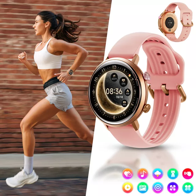 Smartwatch inSPORTline Manzon wodoodporny z funkcją rozmów, monitorowaniem zdrowia i AI