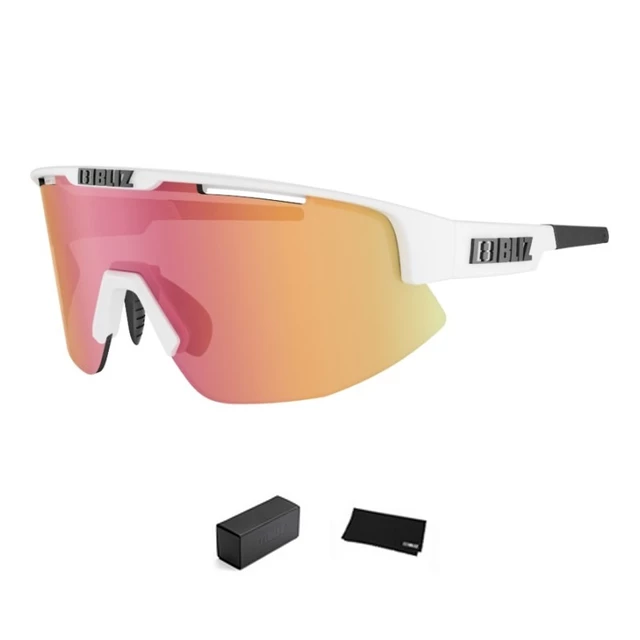 Sportowe okulary przeciwsłoneczne Bliz Matrix - Czarny - Matowy biały