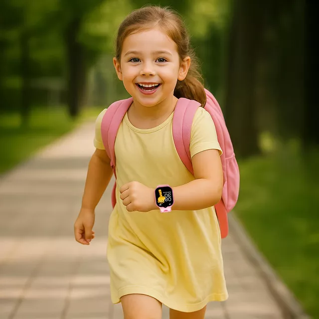 Smartwatch inSPORTline Melino dla dzieci z SIM GPS 4G LTE IP67 i przyciskiem SOS nowoczesne funkcje