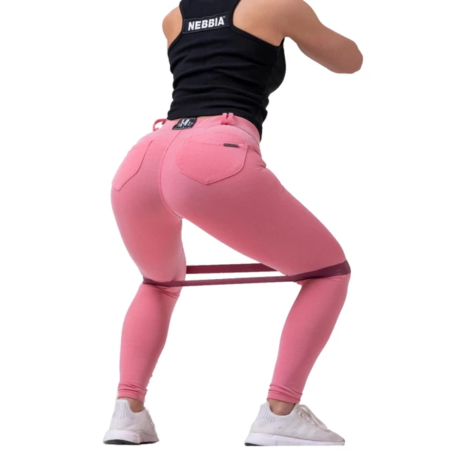 Legginsy damskie Nebbia Dreamy Edition Bubble Butt 537 - Jasny niebieski