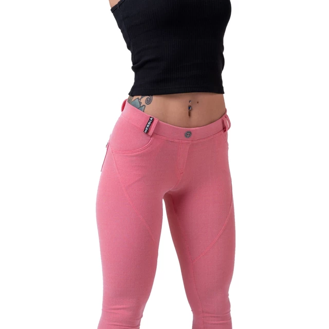 Legginsy damskie Nebbia Dreamy Edition Bubble Butt 537 - Jasny niebieski