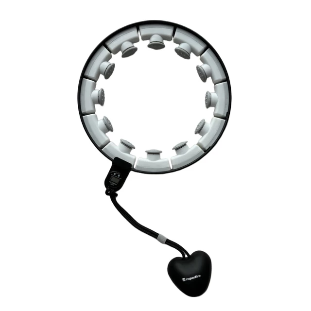 Hula hop z magnesami i obciążeniem inSPORTline Weight Hoop Feel 69-108 cm