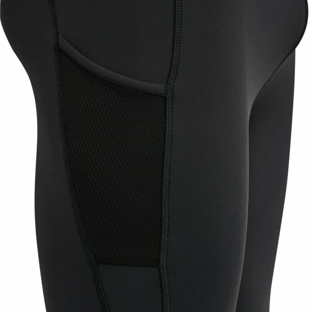 Legginsy męskie 3/4 kompresyjne Newline Core Knee Tights ∙ wsparcie mięśni ∙ panele wentylacyjne ∙ kieszeń zip ∙ odblaski - Czarny