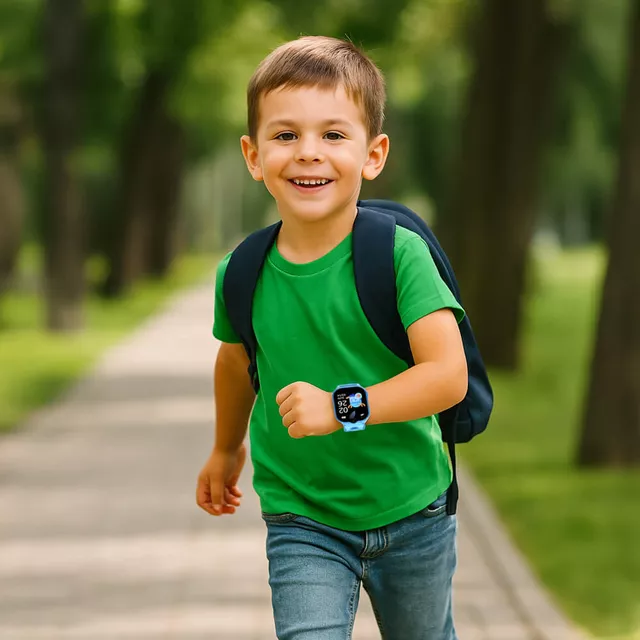 Smartwatch inSPORTline Odino dla dzieci z SIM GPS 4G LTE IP67 i przyciskiem SOS nowoczesne funkcje
