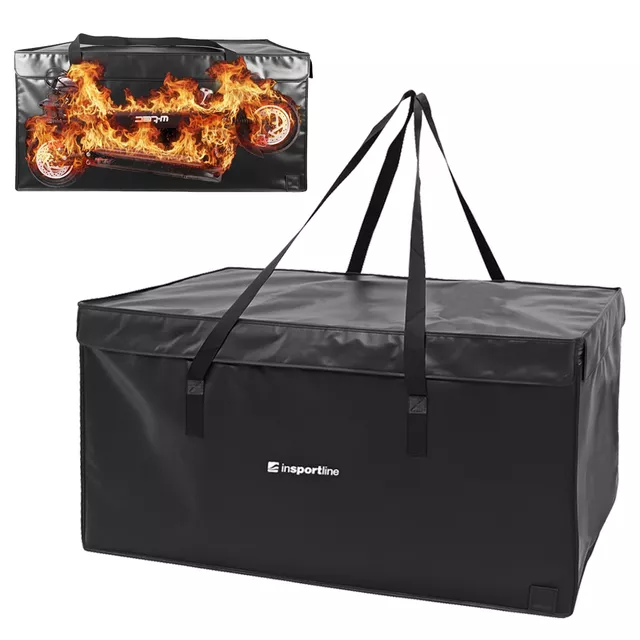 Ognioodporna torba na hulajnogę elektryczną inSPORTline Bascotex ∙ ognioodporna do 1000°C ∙ waga 8 kg ∙ z otworem ładowania ∙ wodoodporna
