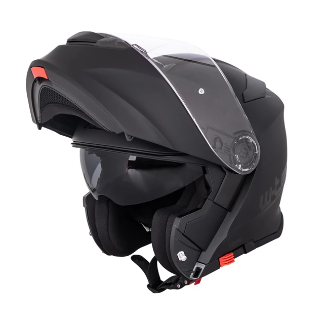 Kask motocyklowy szczękowy z blendą W-TEC Venero - Glossy Black-Gold
