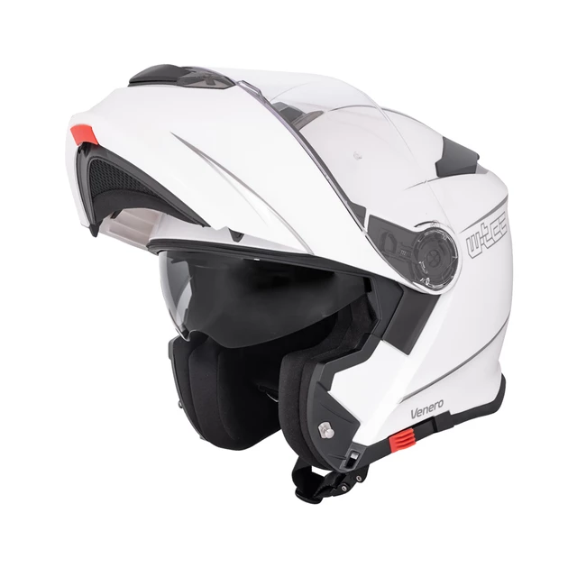 Kask motocyklowy szczękowy z blendą W-TEC Venero - Glossy Black-Gold