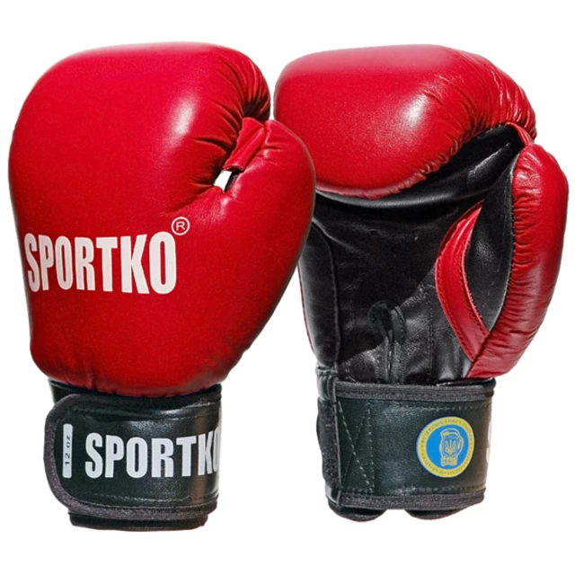 Rękawice bokserskie SportKO PK1 - Niebieski - Czerwony