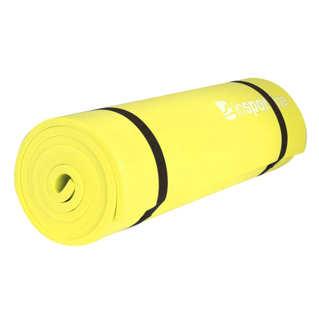 Mata do ćwiczeń fitness inSPORTline EVA mata 180x50 cm - Żółty - Żółty