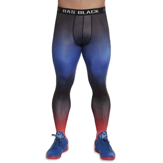 Legginsy męskie/chłopięce BAS BLACK Quantum - Niebiesko-czerwony - Niebiesko-czerwony