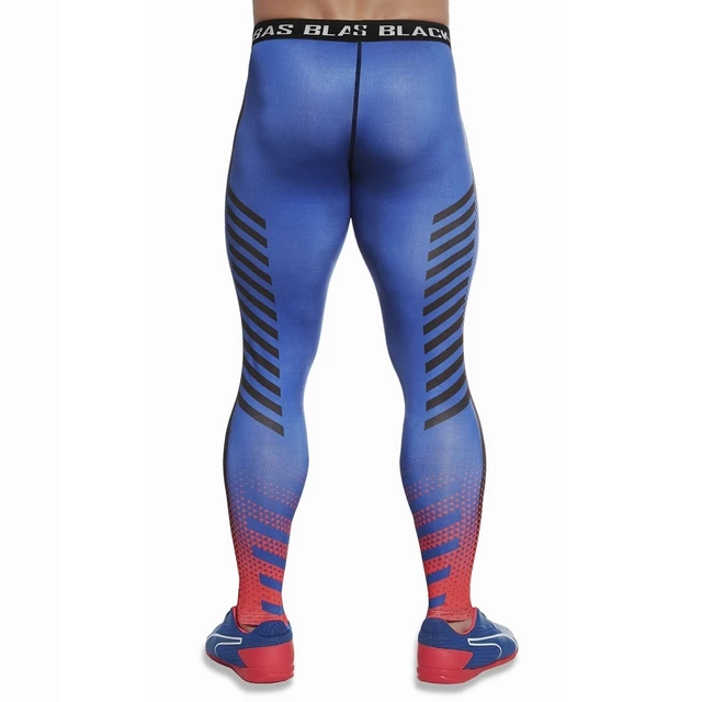Legginsy męskie/chłopięce BAS BLACK Quantum - Niebiesko-czerwony
