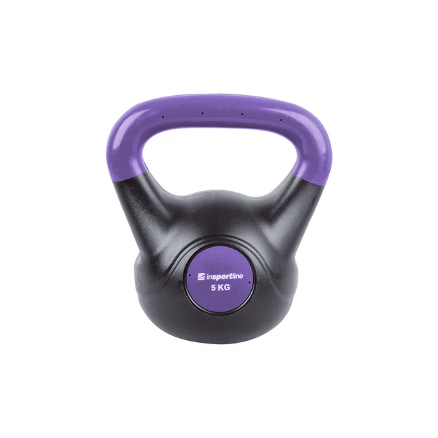 Kettlebell hantla bitumiczna inSPORTline Dark 5 kg - OUTLET