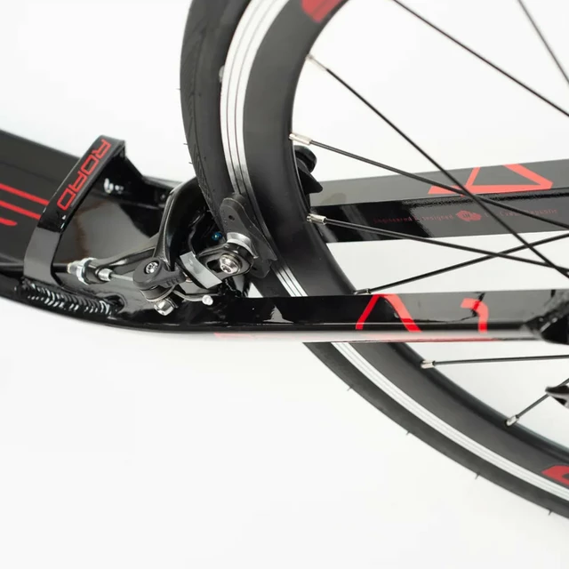 Hulajnoga Crussis ROAD 4.2-2 czarno-czerwona 28"/20"