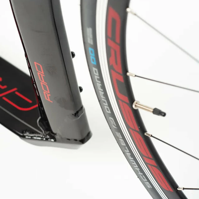 Hulajnoga Crussis ROAD 4.2-2 czarno-czerwona 28"/20"