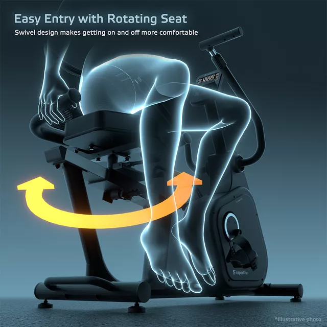 Poziomy rower treningowy inSPORTline ZenSeat 100 ∙ 2w1 ∙ elektromagnetyczny ∙ rehabilitacyjny ∙ 25 programów ∙ 16 poziomów oporu ∙ stabilny ∙ Bluetooth